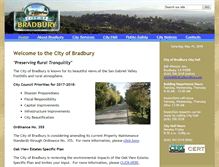 Tablet Screenshot of cityofbradbury.org